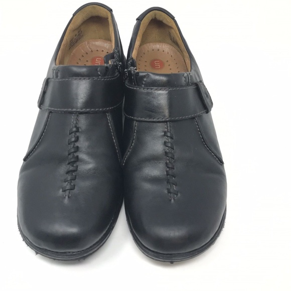 Unstructured by Clarks UnSparrow Blk Leather Shoes - Picture 2 of 8
